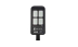 Lampa stradala LED cu panou solar 100W negru 6400K Horoz