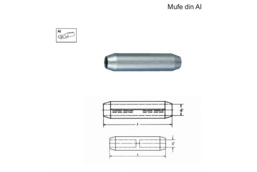 Mufa aluminiu 10-30kV, cu bariera, 150mmp 