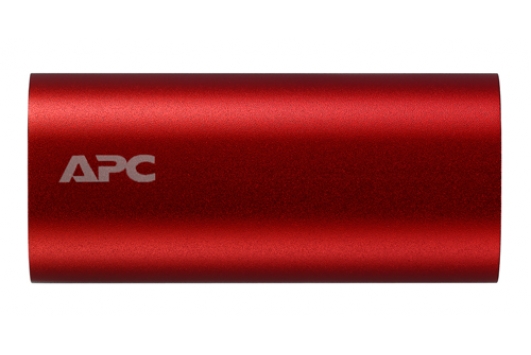 Baterie externa mobila APC Power Pack, 3000mAh Li-ion cylinder, Rosu  