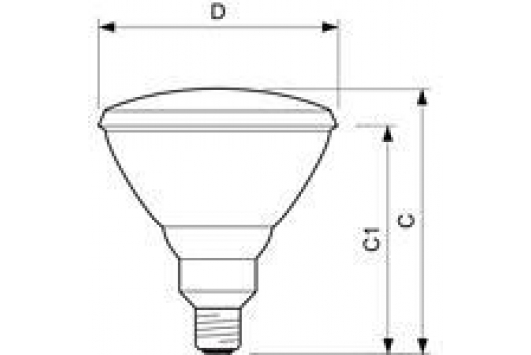 Lampa Reflector PAR38 80W E27 230V FL 30D 1CT/12  