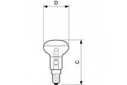 Lampa cu halogen EcoClassic 18W E14 230V NR50 FR  