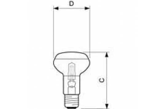 Lampa cu halogen EcoClassic 28W E27 230V NR63 FR  