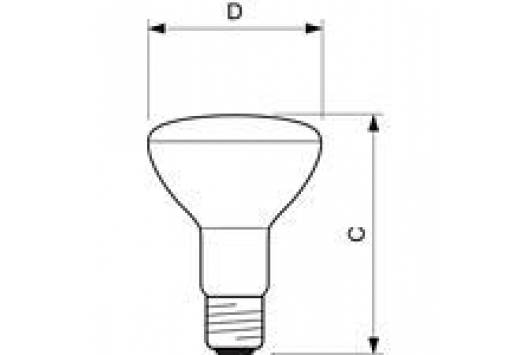 Lampa cu halogen EcoClassic 70W E27 230V R80 25D  