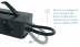 Bloc multipriza clipsare pt birou 'U-Power' 4x2P+T si 2xUSB tipA (3,4A), cablu 1,5m, intrerupator-led, negru