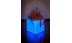 Ghiveci Cuby Small, iluminat LED RGB, Plastic, cu sistem drenare