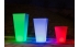 Ghiveci Vicky Large, iluminat LED RGB, Plastic, cu sistem drenare