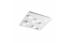 Plafoniera Redo Pixel, alb mat, LED, 27W, 1727lm, 3000K