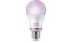 Bec LED RGB inteligent Philips, Wi-Fi, Bluetooth, A60, E27, 8W (60W), 806 lm, lumina colorata