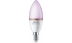 Bec LED RGB inteligent Philips, lumanare, Wi-Fi, Bluetooth, C37, E14, 4.9W (40W), 470 lm, lumina colorata