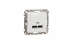 Priza incarcare USB A+A 2.,1A alba Sedna Design